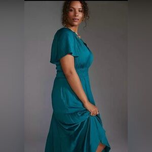 Anthropologie Somerset Maxi Turquoise